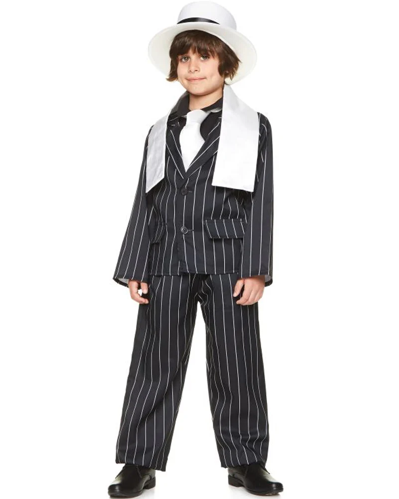 1920s Gangster Boss Boys Costume - Image 4