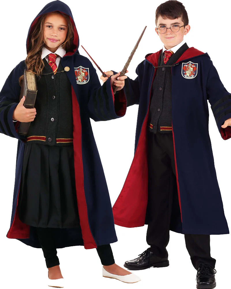 1920s Hogwarts Gryffindor Kids Book Week Costume Robe