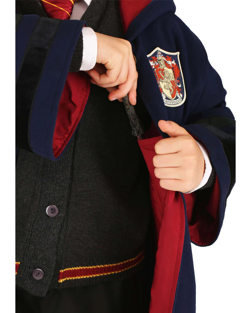 1920s Hogwarts Gryffindor Kids Book Week Costume Robe - Image 5