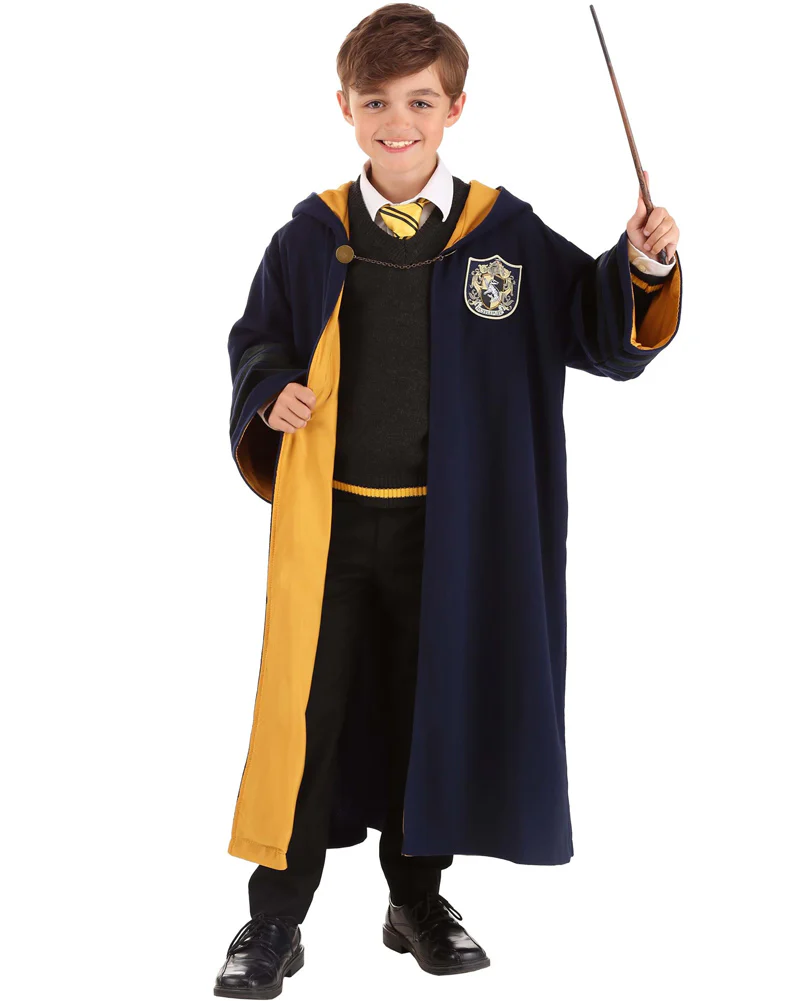 1920s Hogwarts Hufflepuff Kids Book Week Costume Robe - Image 2