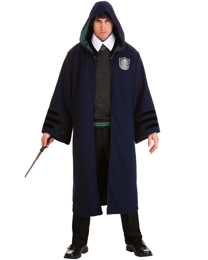 1920s Hogwarts Slytherin Adult Book Week Costume Robe - Image 6