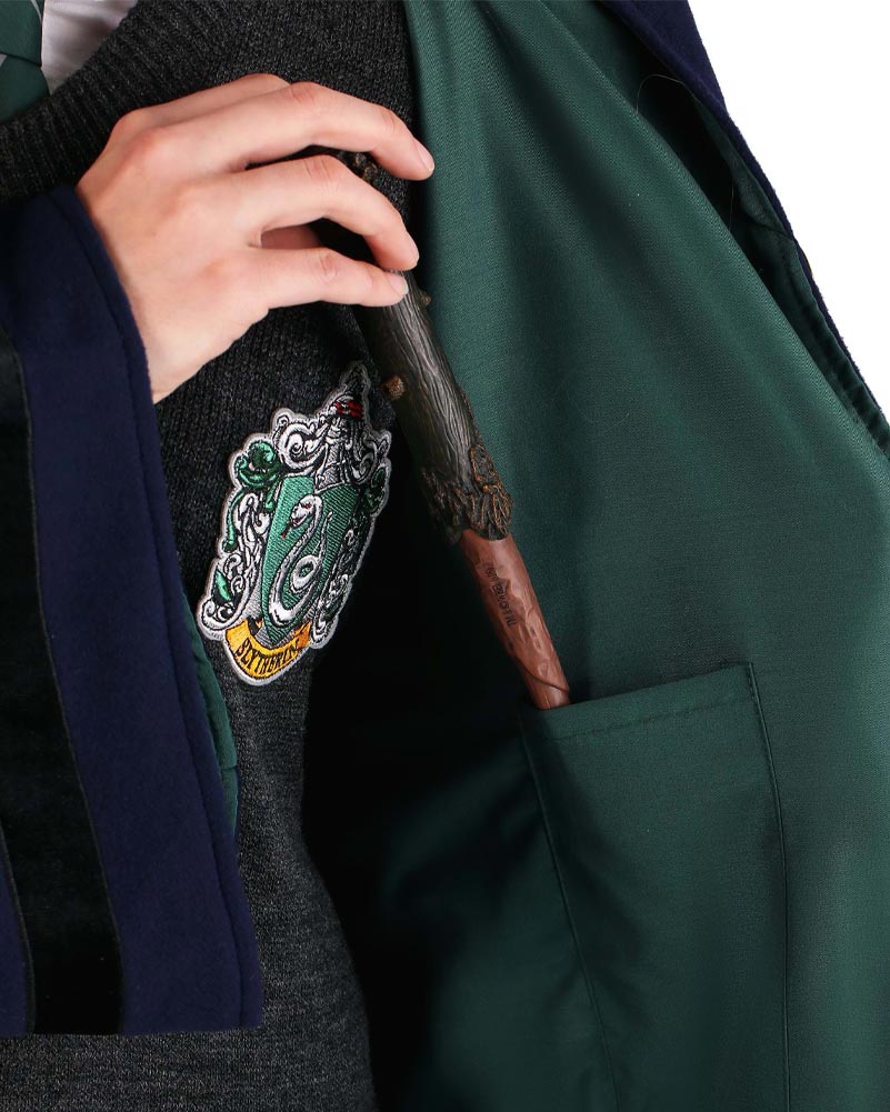 1920s Hogwarts Slytherin Adult Book Week Costume Robe - Image 8