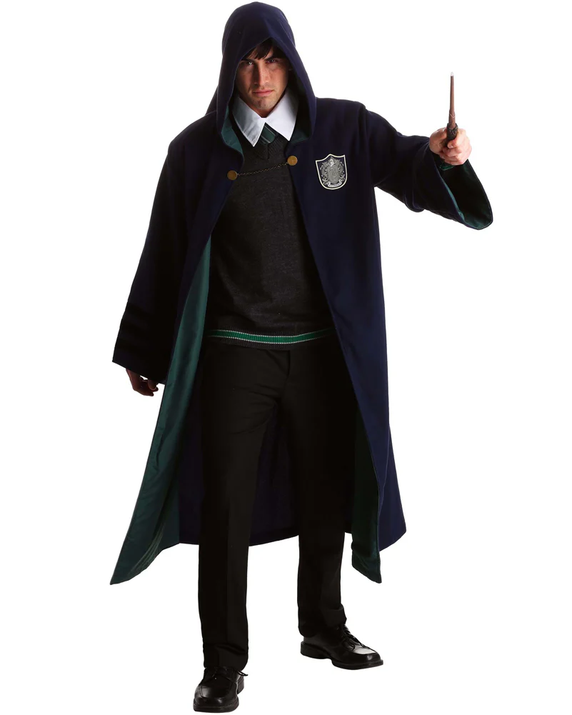 1920s Hogwarts Slytherin Adult Book Week Costume Robe - Image 9