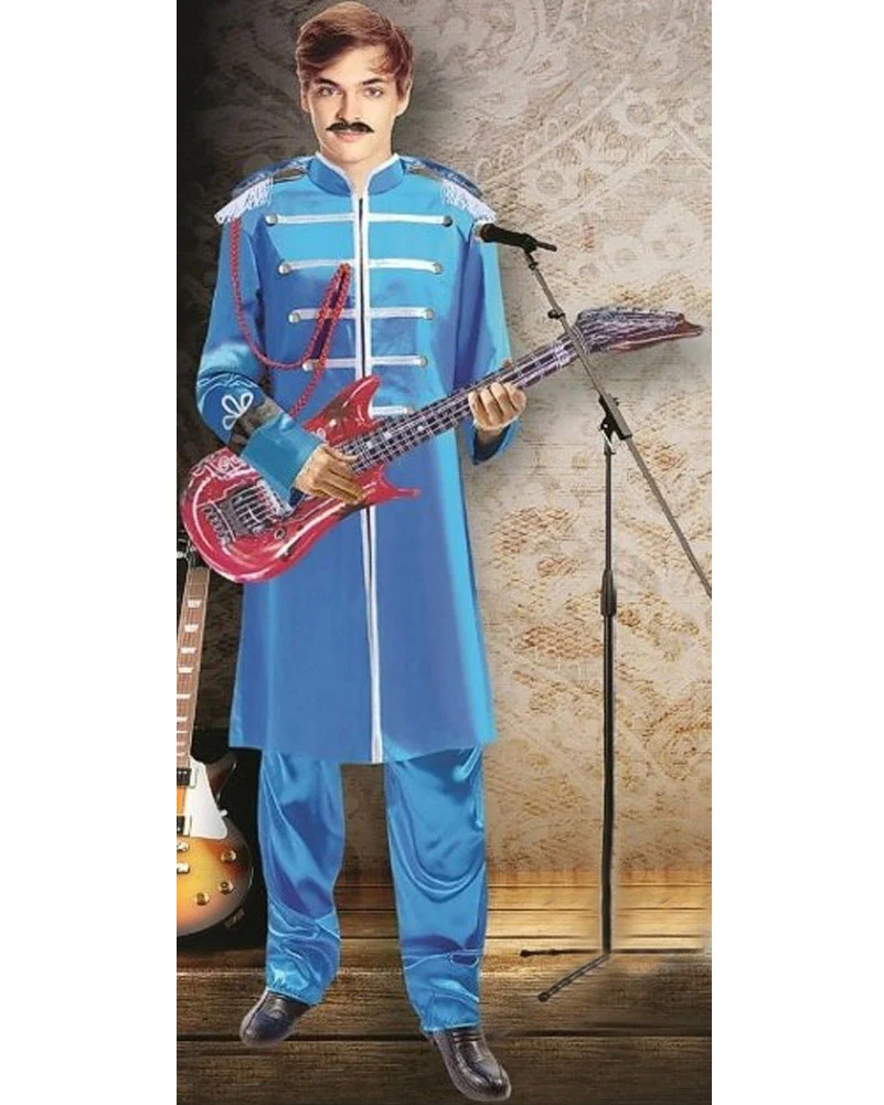 1960s Band Blue Mens Costume - Image 2