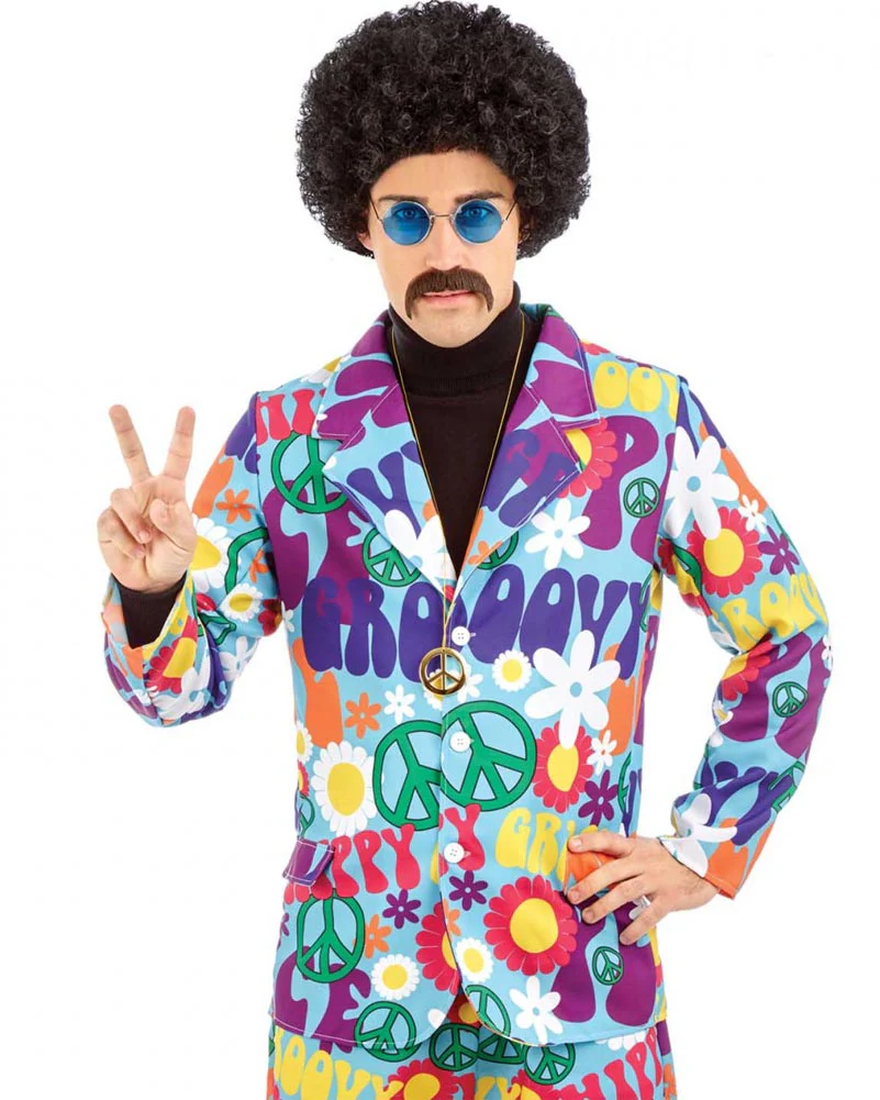 1960s Groovy Hippie Suit Mens Costume - Image 2