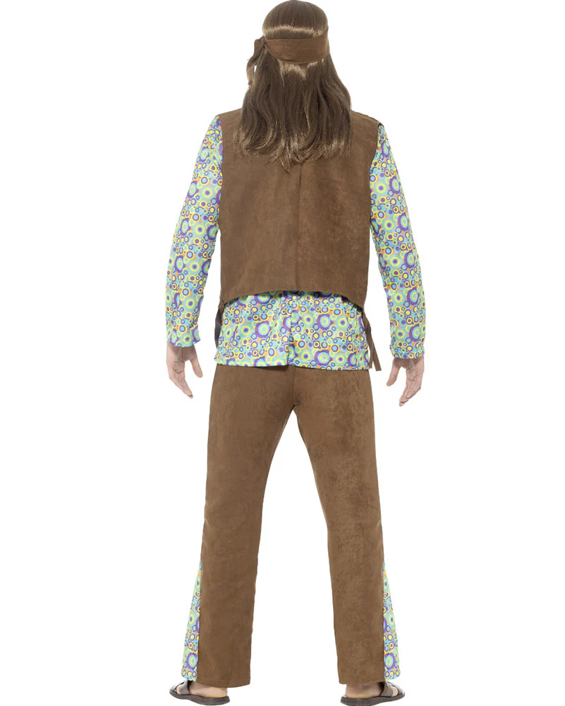1960s Hippie Mens Costume - Image 2