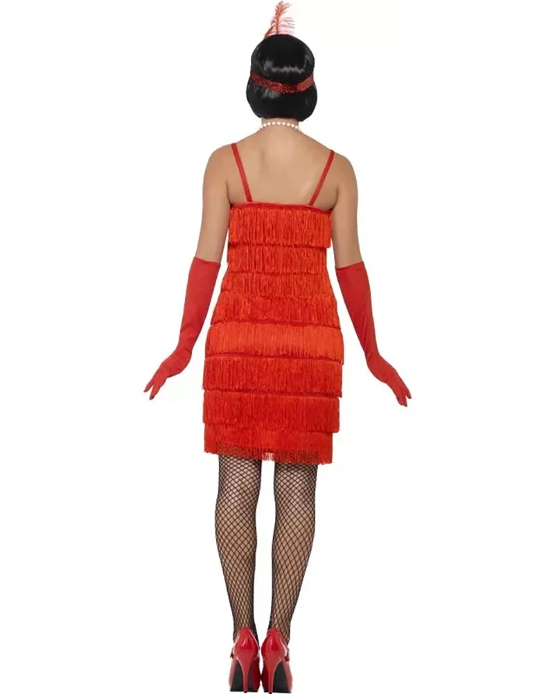 20s Rose Red Flapper Womens Costume - Image 2