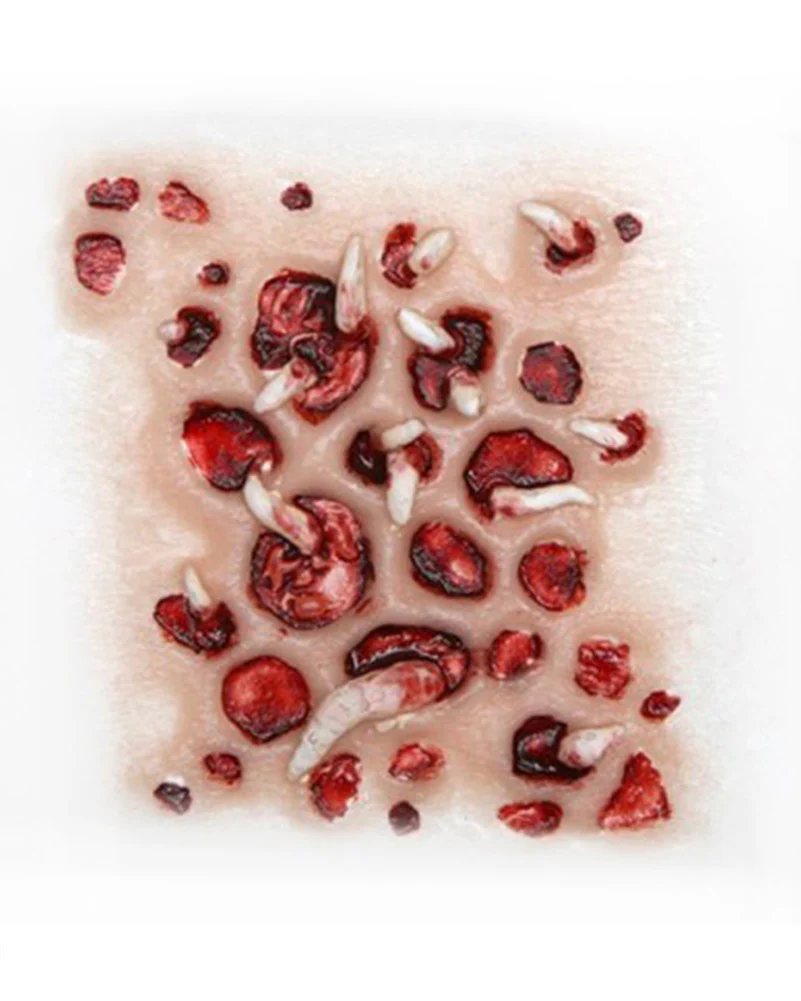 3D Trypophobia with Maggots FX Appliance Transfer Prosthetic - Image 2