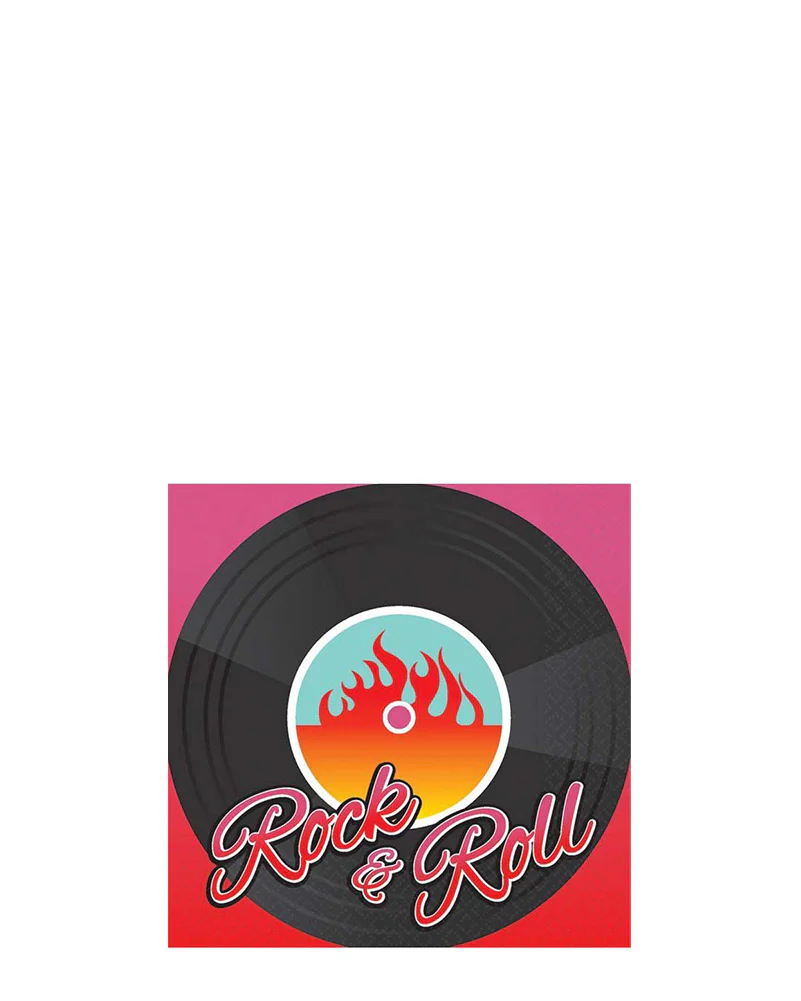 50s Beverage Party Napkins Pack of 16