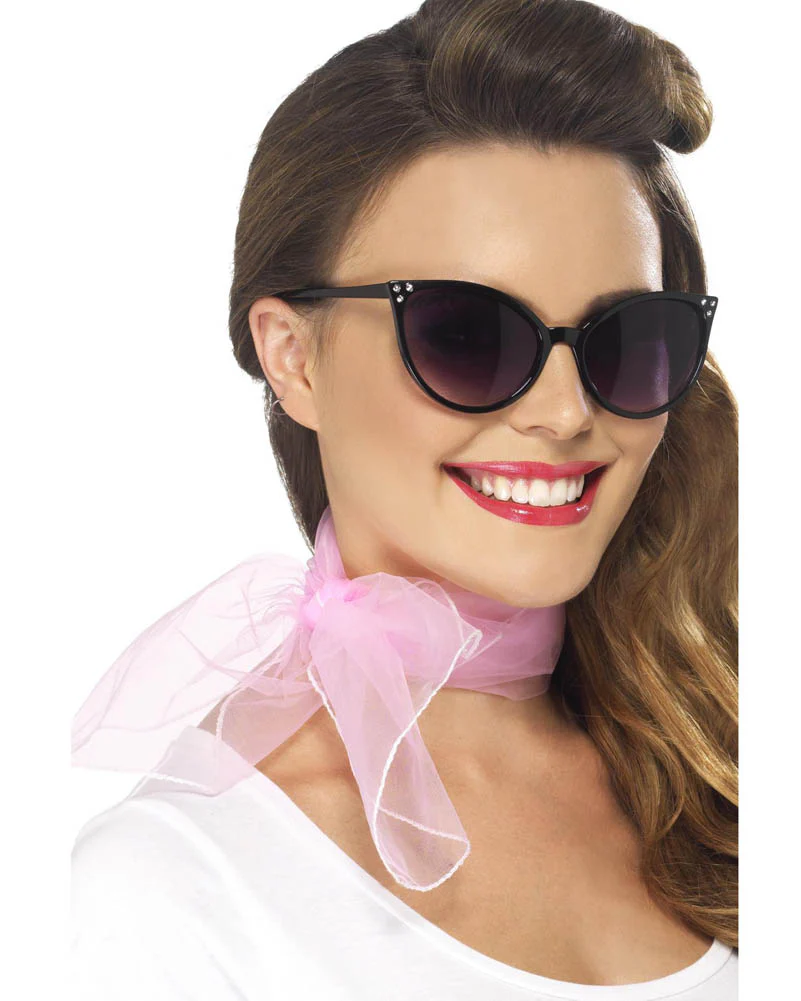 50s Pink Neck Scarf