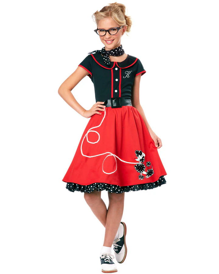 50s Red Sweetheart Girls Costume