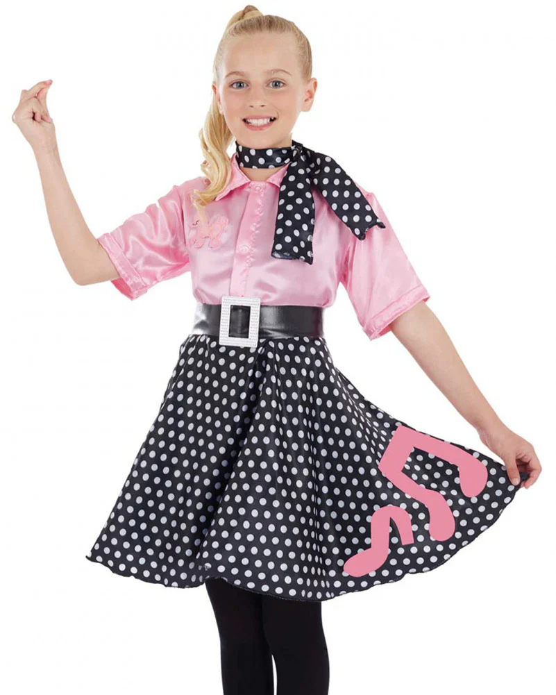 50s Rock n Roll Girls Costume - Image 2