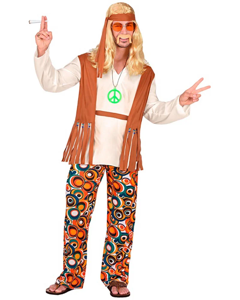 60s Hippie Mens Costume - Image 3