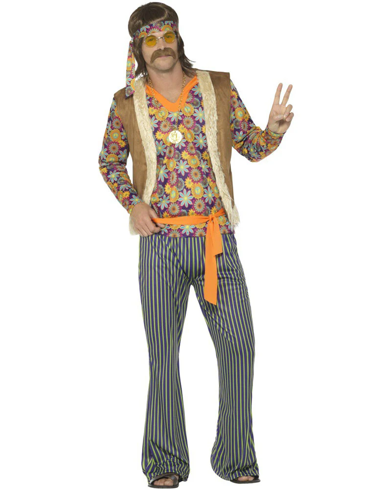 60s Hippie Singer Mens Costume