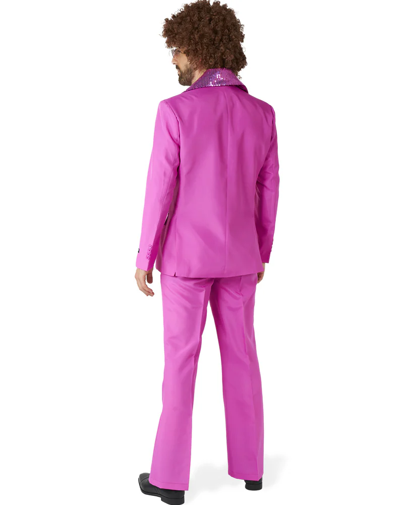 70s Disco Pink Mens Suitmeister - Image 2