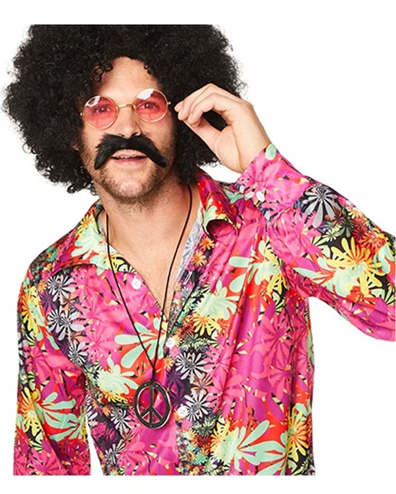 70s Flower Power Mens Shirt - Image 3