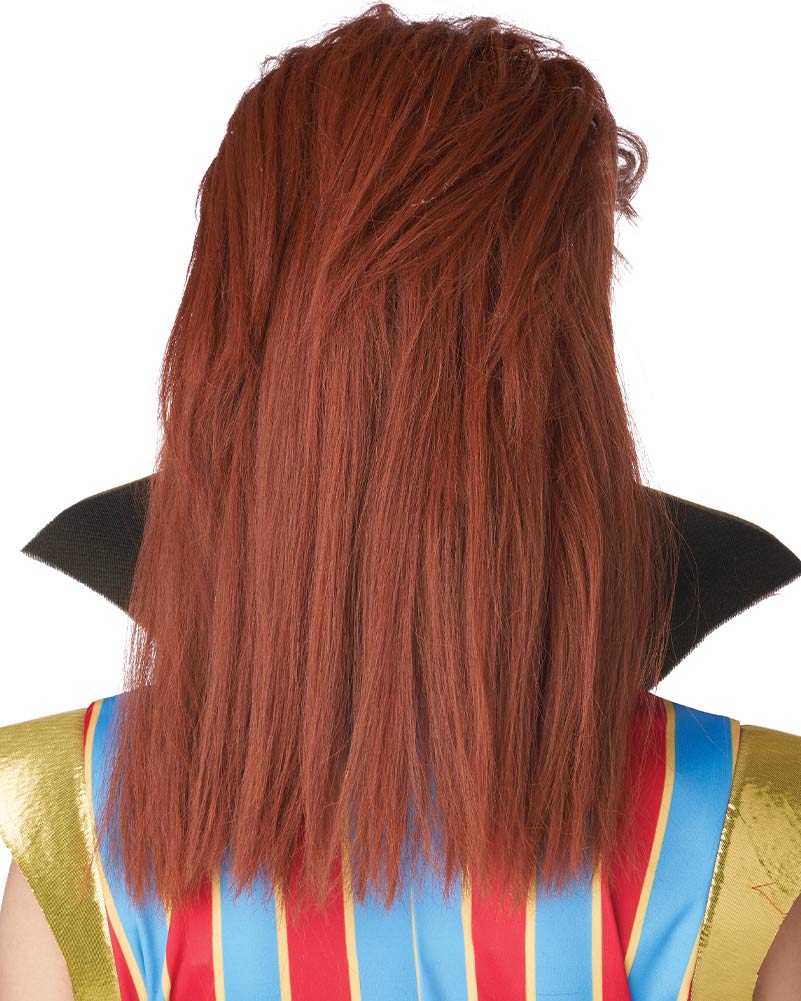 70s Glam Rocker Long Red Wig - Image 3