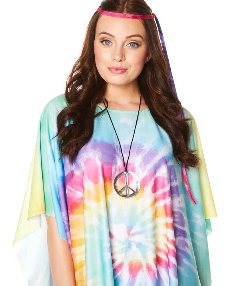 70s Hippie Poncho Womens Costume - Image 4