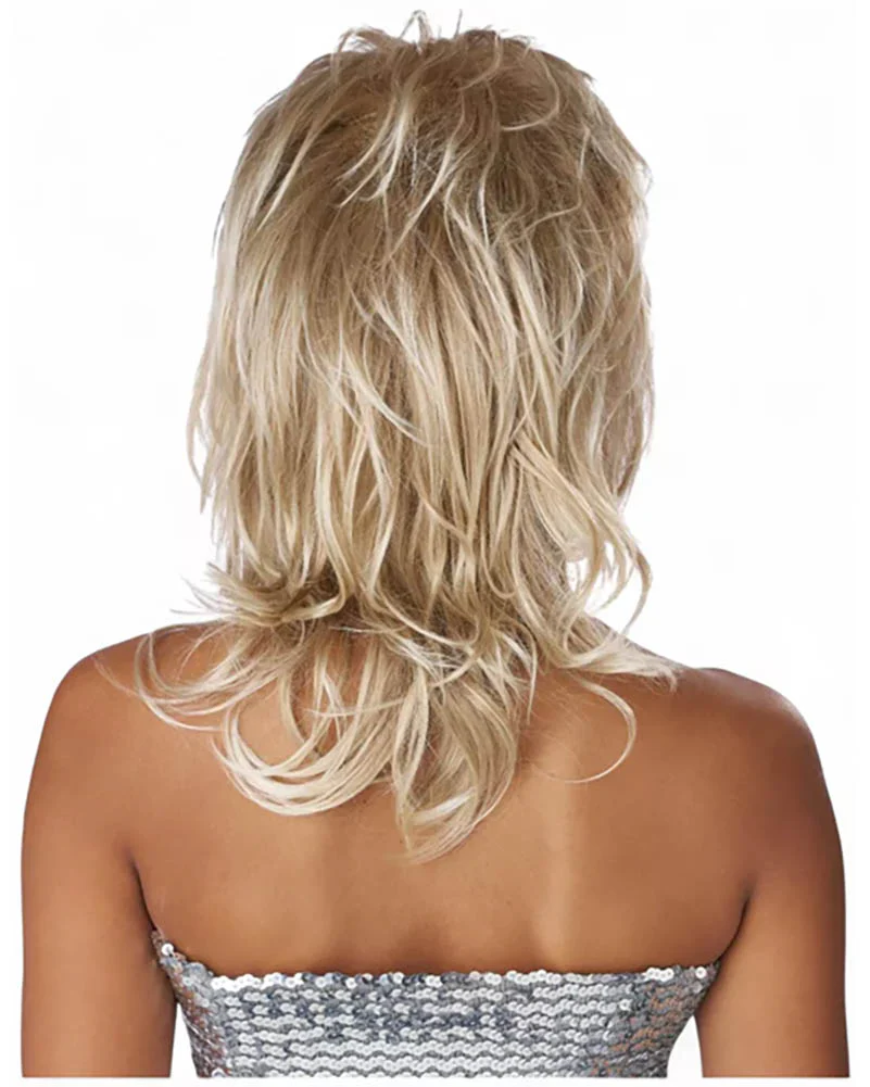 70s Shaggy Chic Short Blonde Blend Wig - Image 2