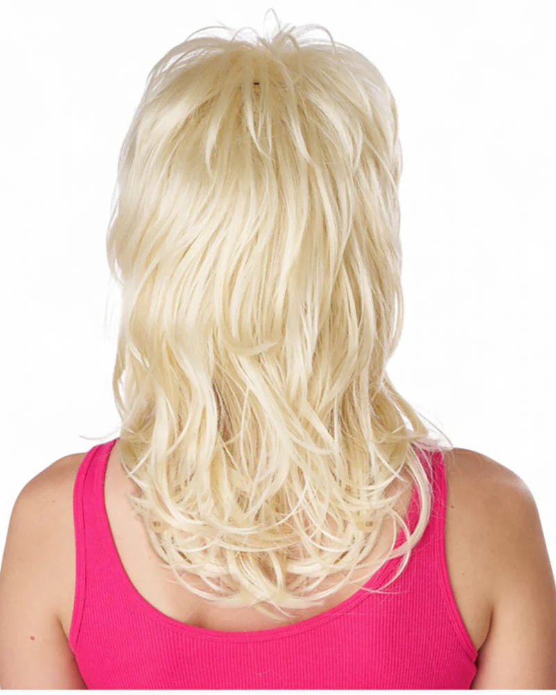 70s Shaggy Chic Short Blonde Wig - Image 2