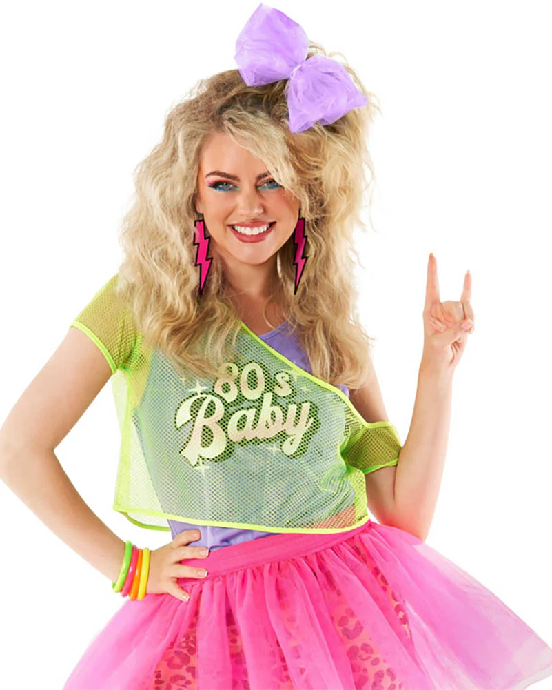 80s Baby Bright Tutu Womens Costume - Image 8