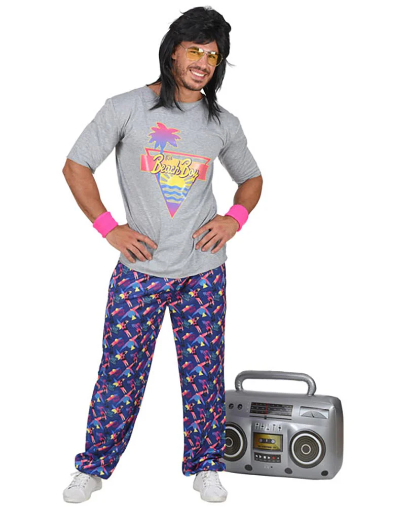 80s Beach Boy Mens Costume - Image 3