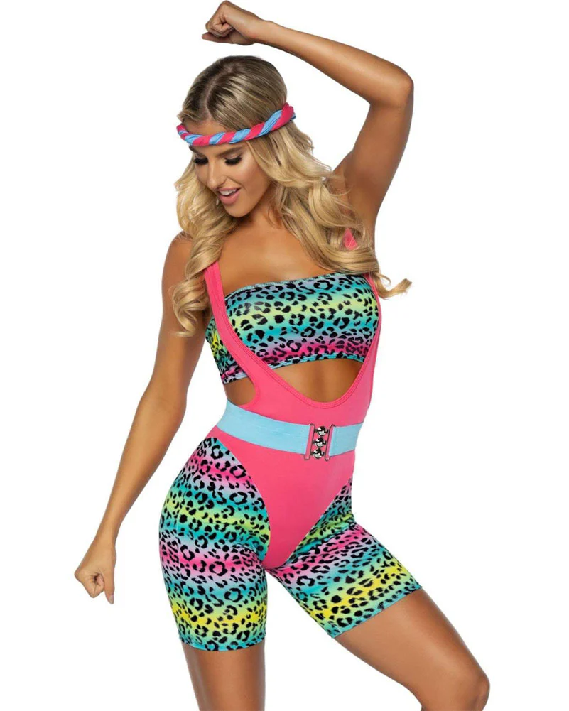 80s Cardio Cutie Womens Costume - Image 3