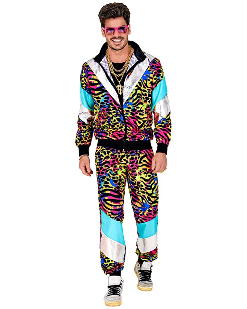 80s Party Animal Shell Suit Adults Costume - Image 3