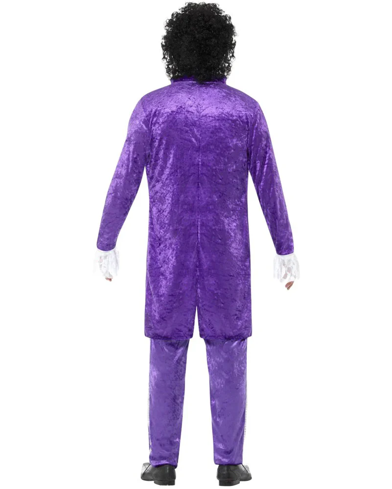 80s Purple Musician Mens Costume - Image 3