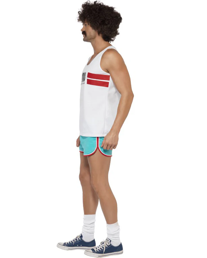 80s Runner Mens Costume - Image 2
