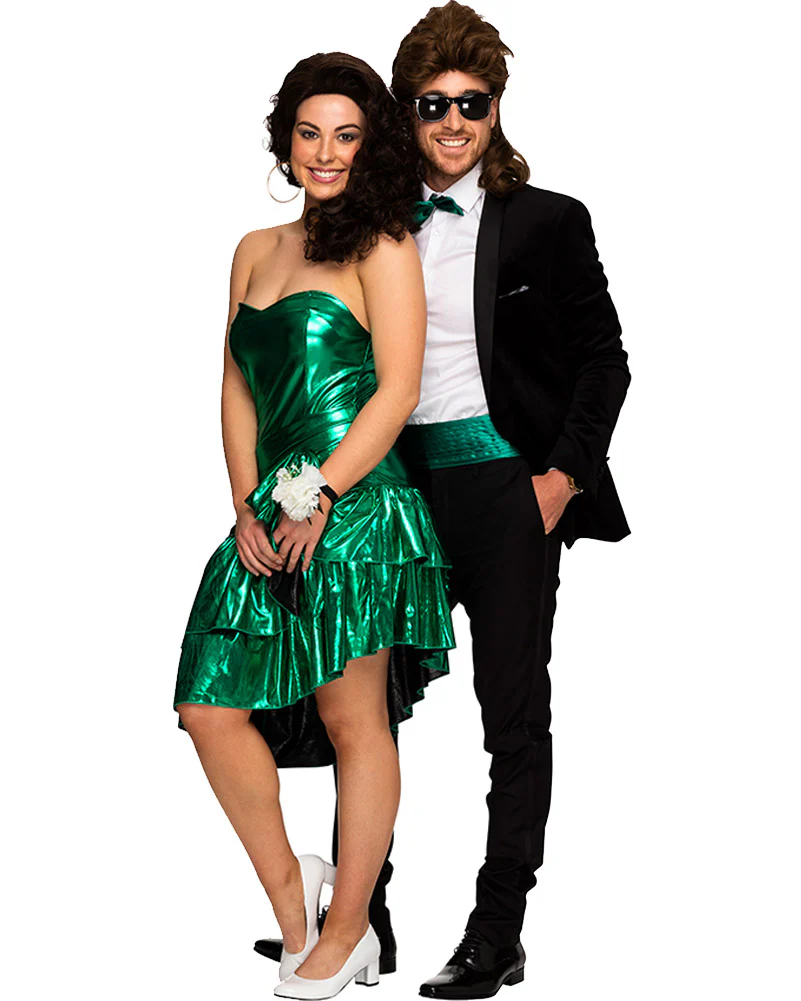 80s School Formal Dress Womens Costume - Image 2