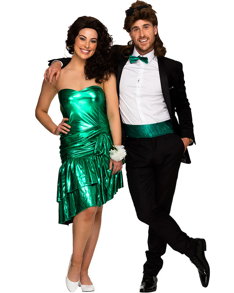 80s School Formal Dress Womens Costume - Image 3
