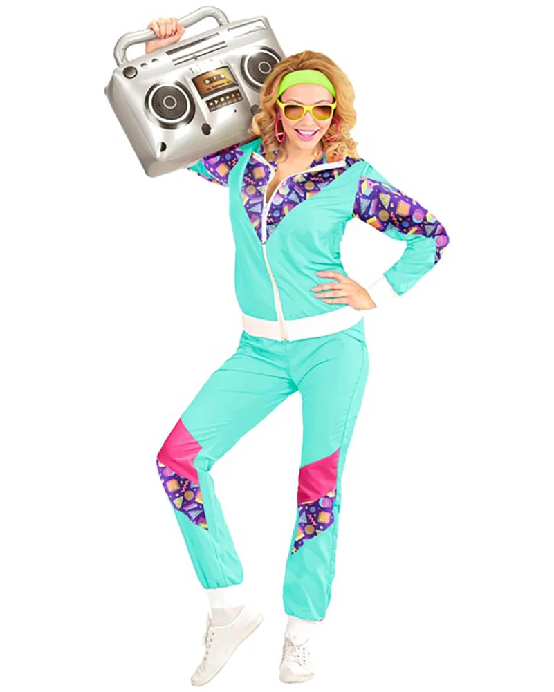 80s Shell Suit Adults Costume - Image 3