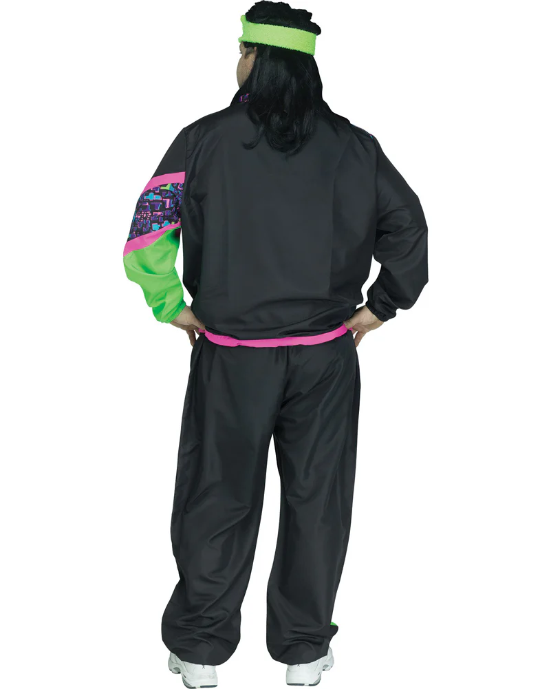 80s Track Suit Plus Size Mens Costume - Image 2