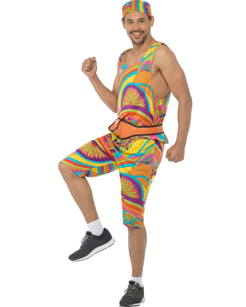 80s Work Out Guy Mens Costume - Image 2