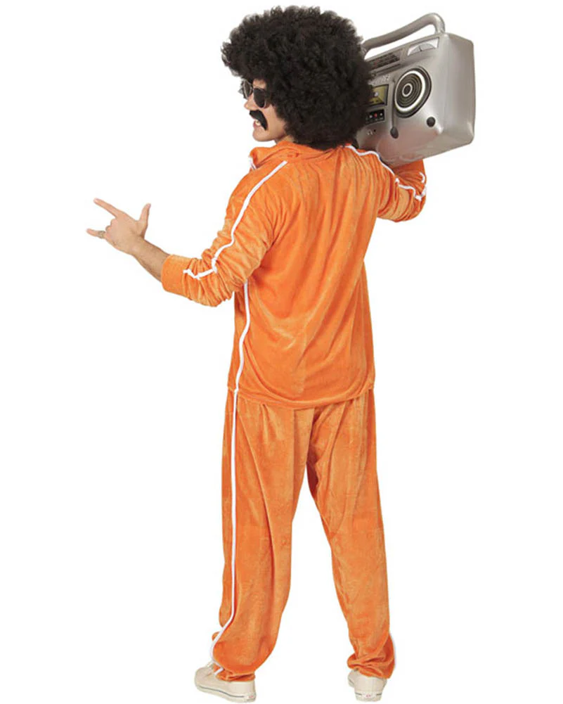 90s Chenille Tracksuit Adult Costume - Image 2