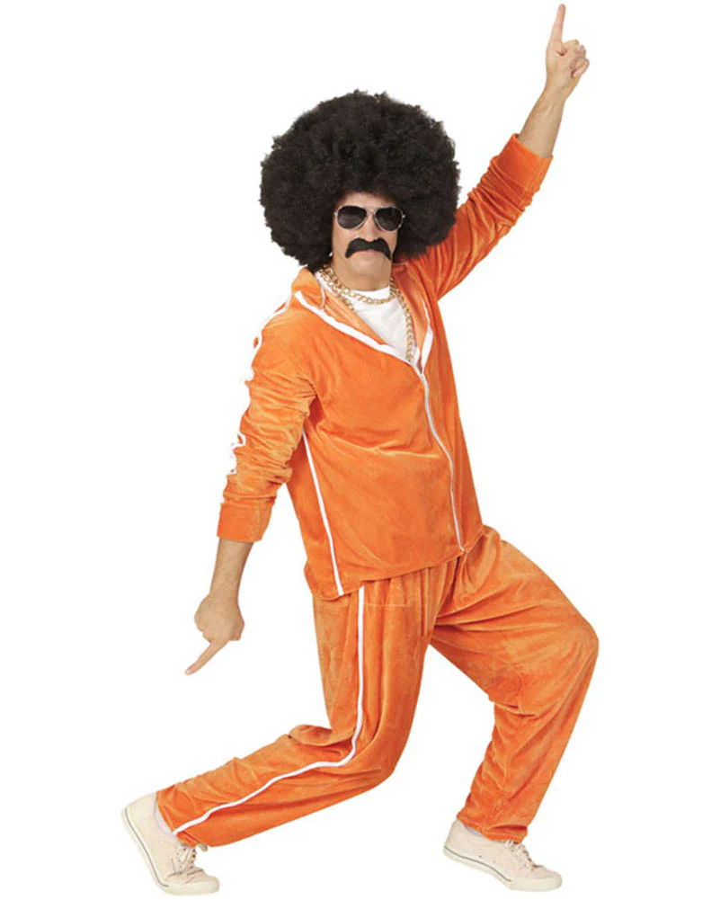 90s Chenille Tracksuit Adult Costume - Image 4