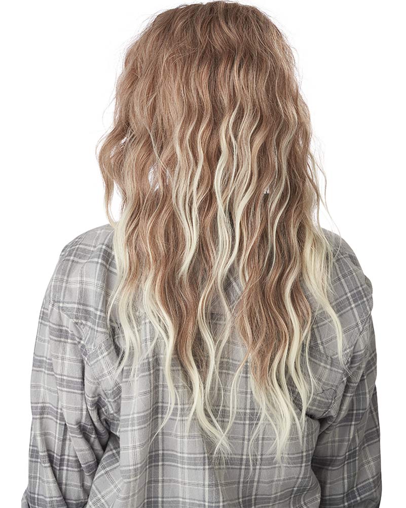 90s Grunge Rocker Long Blonde Wig - Image 3