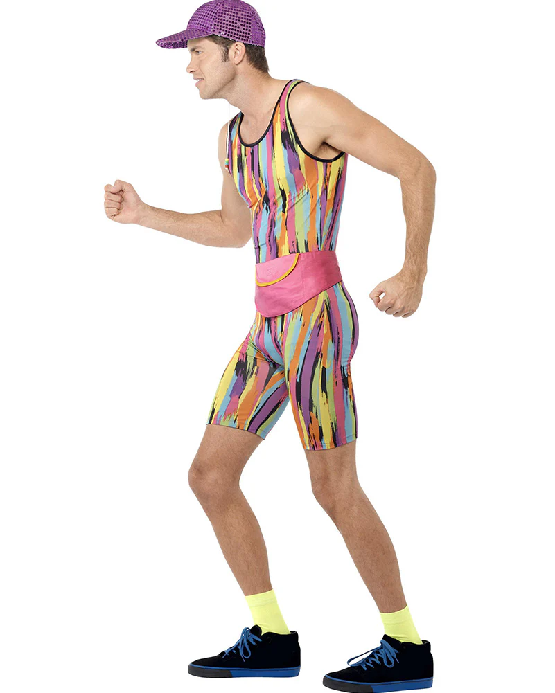 90s Mr Motivator Mens Costume - Image 4