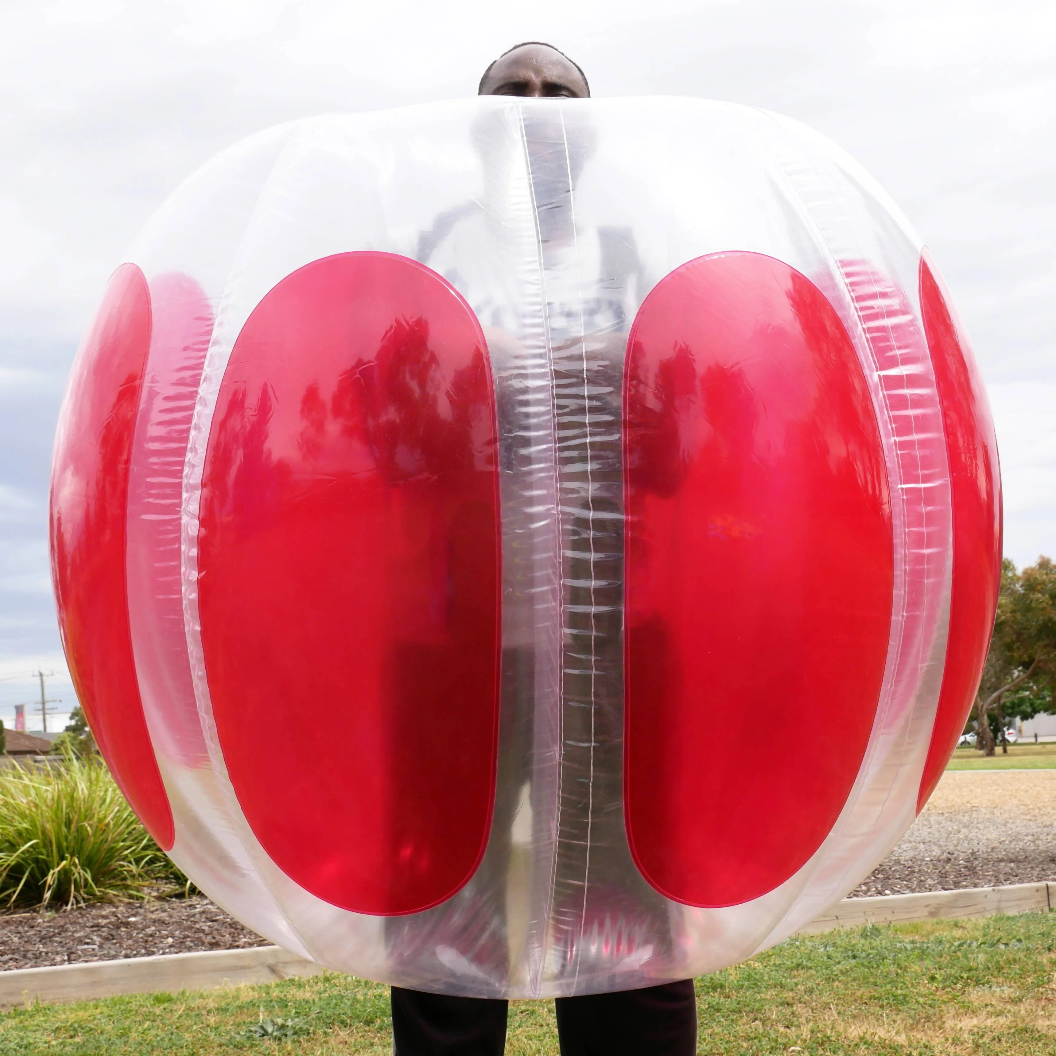 Red Adult Inflatable Bubble Soccer Ball - Image 4