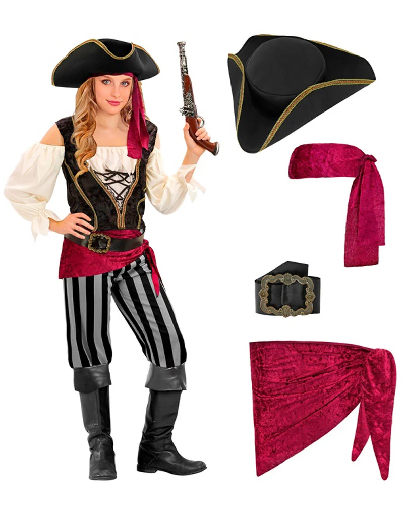 Adventuring Pirate Girls Book Week Costume - Image 2