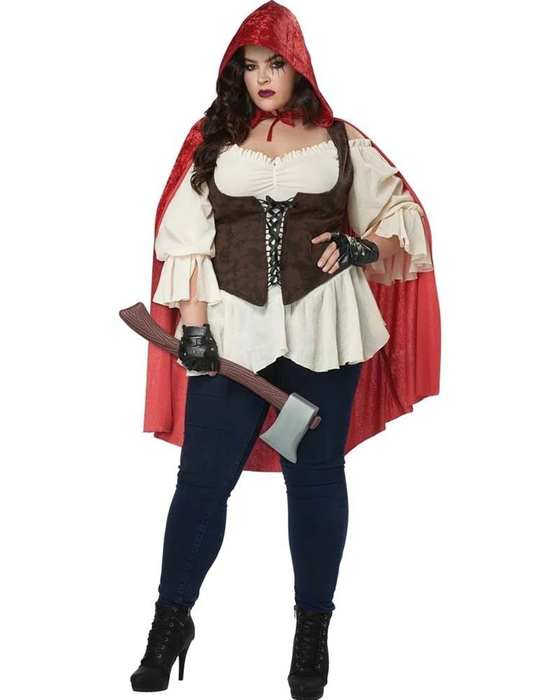Aint Afraid a No Wolf Womens Plus Size Costume - Image 2