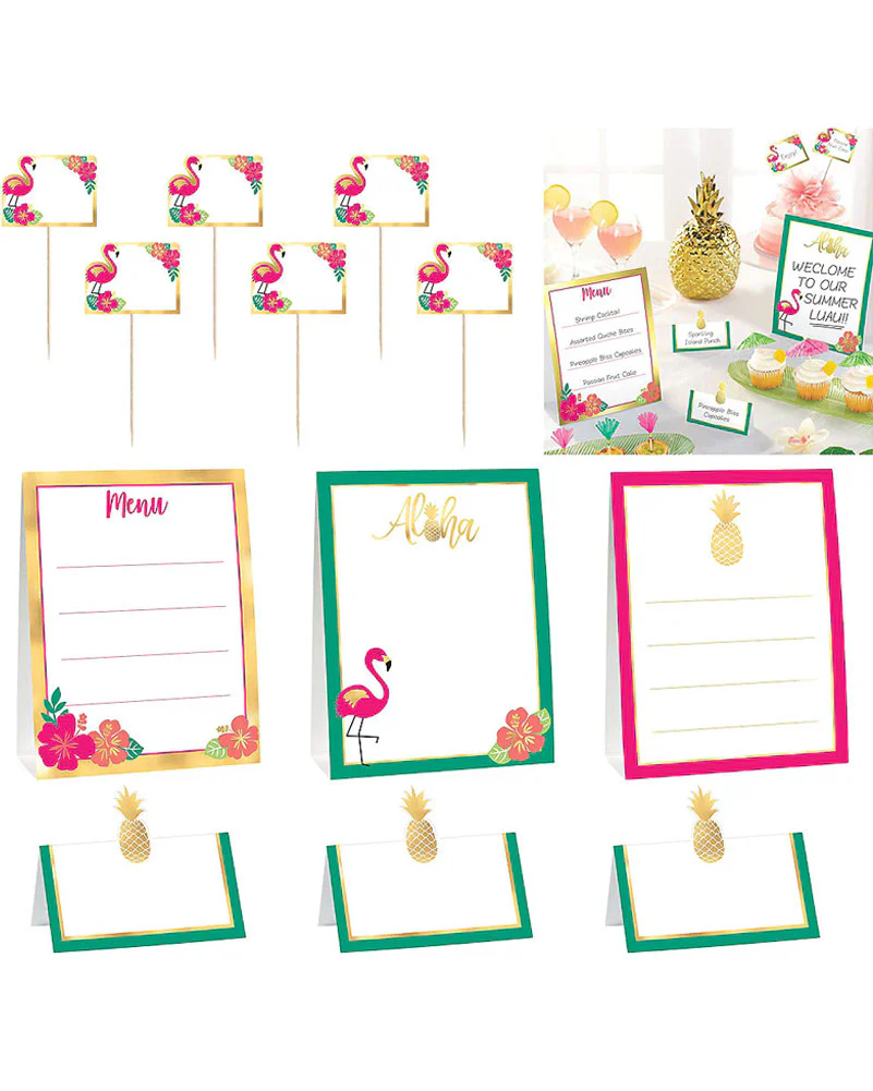 Aloha Mini Buffet Decorating Kit Pack of 12