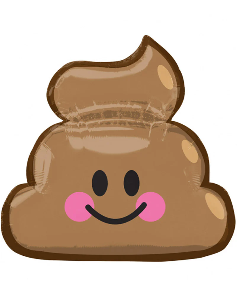 ANGM Emoticon Poop Balloon