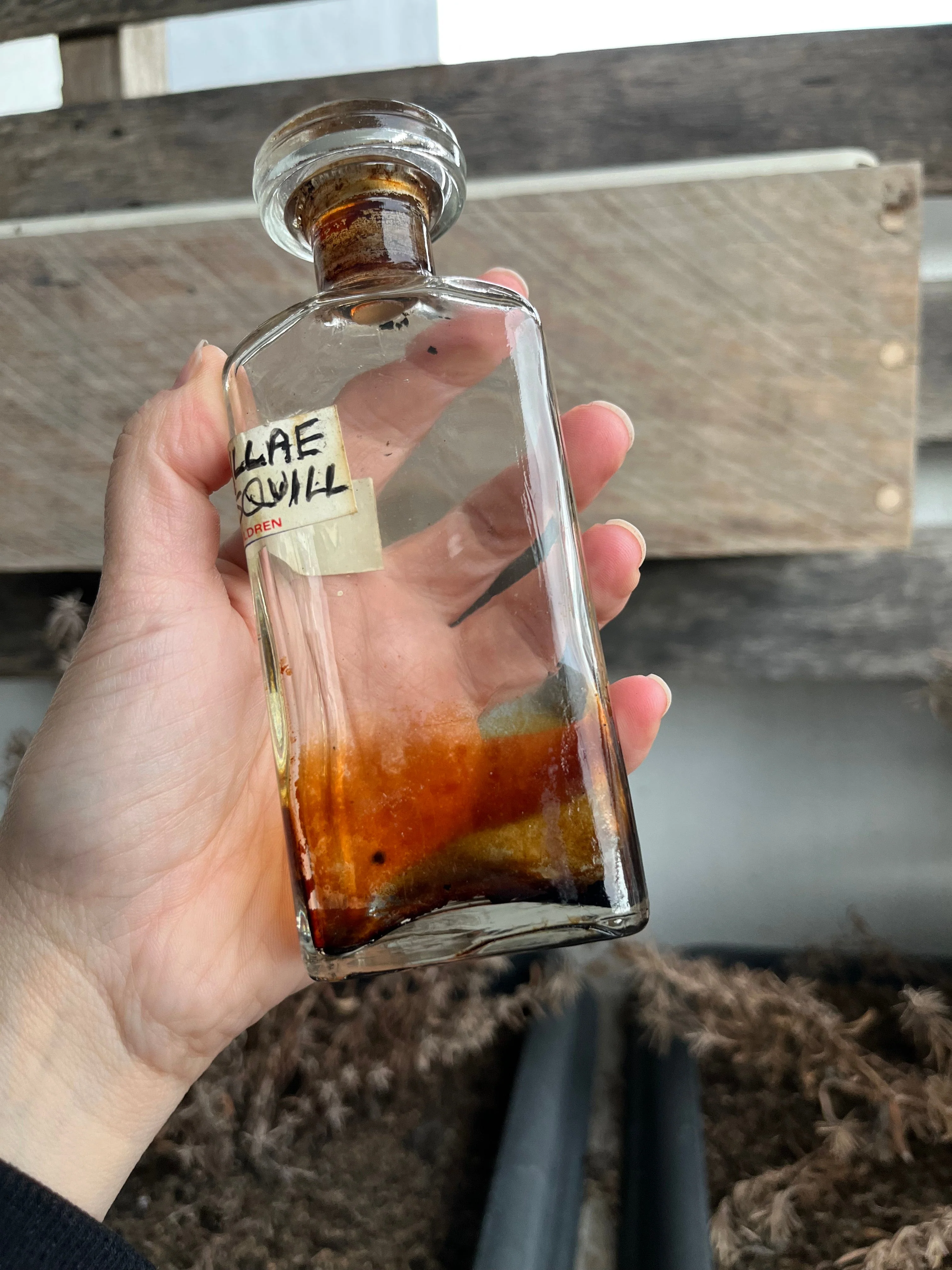 Antique 1890s Acetum Scillae Vinegar of Squill Apothecary Bottle - Image 10