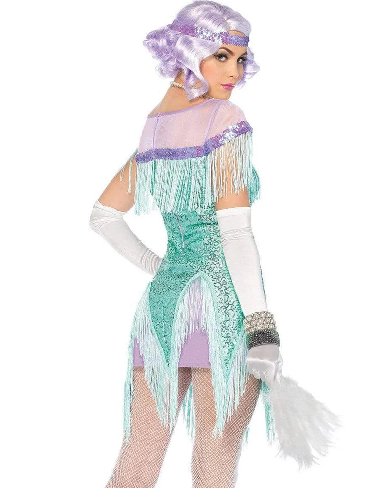 20s Aqua Foxtrot Flirt Flapper Womens Costume - Image 2