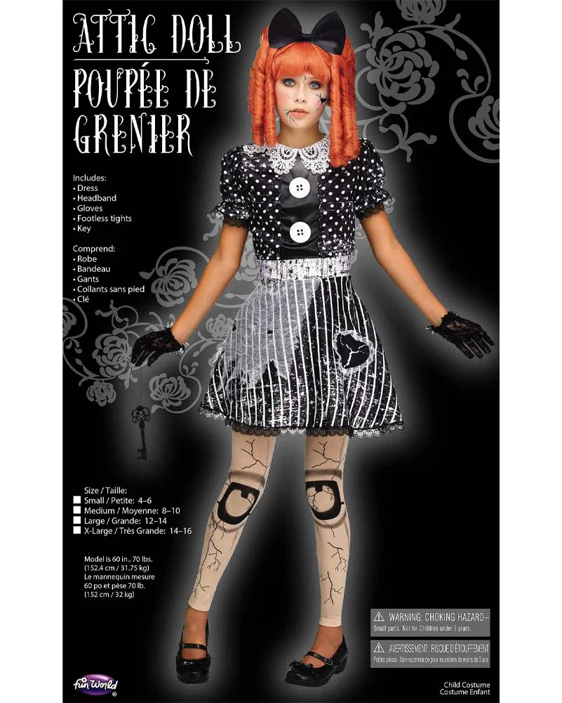 Attic Doll Girls Costume - Image 5