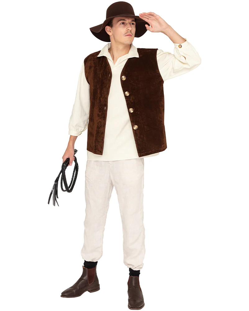 Australian Explorer Deluxe Adults Plus Size Book Week Costume - Image 4