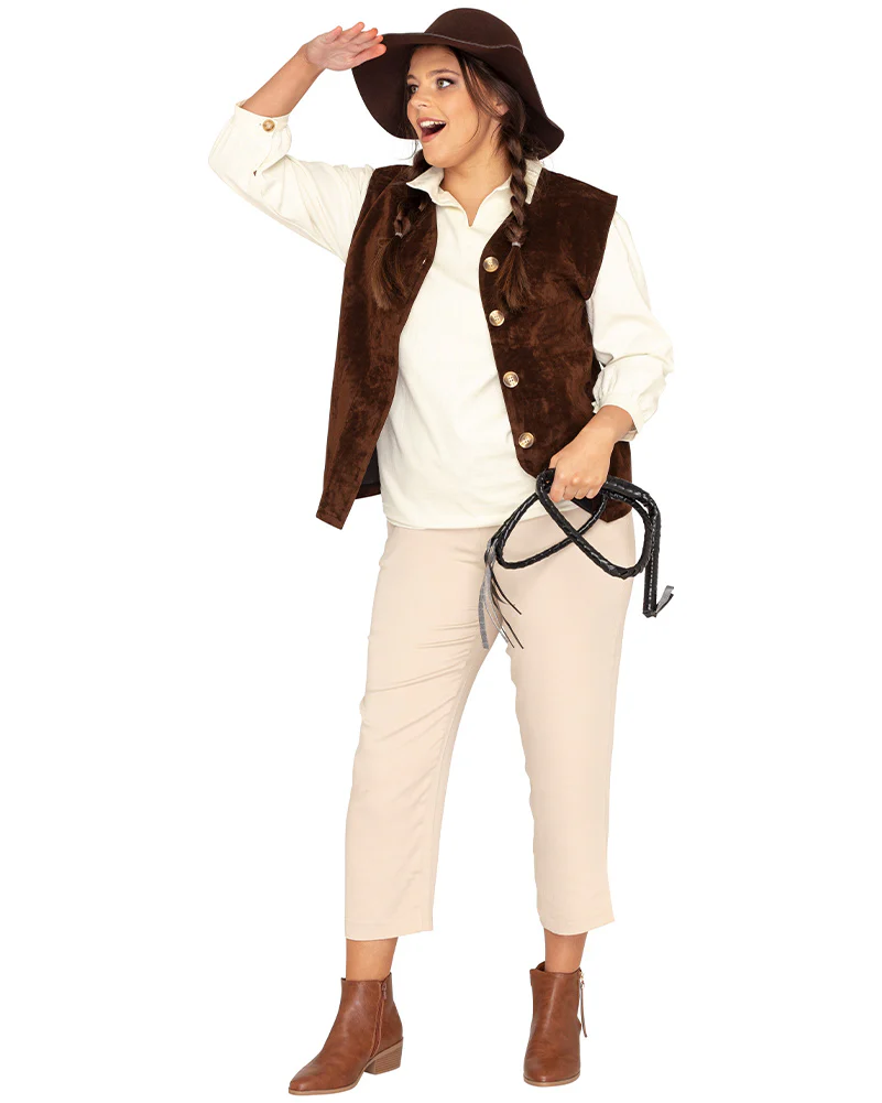 Australian Explorer Deluxe Adults Plus Size Book Week Costume - Image 6