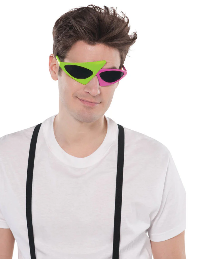 Awesome 80s Asymmetric Glasses